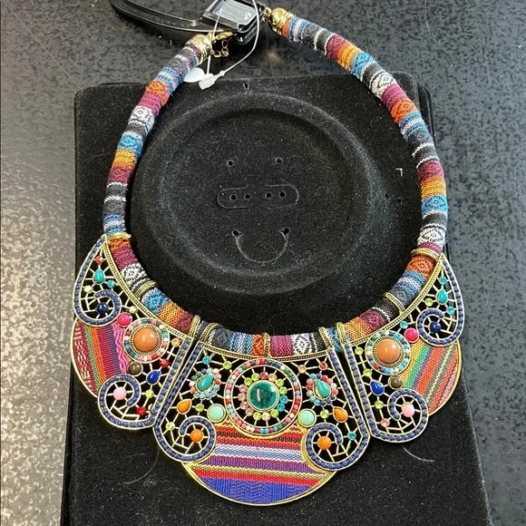 Multicolor Statement Necklace - Picture 2 of 2